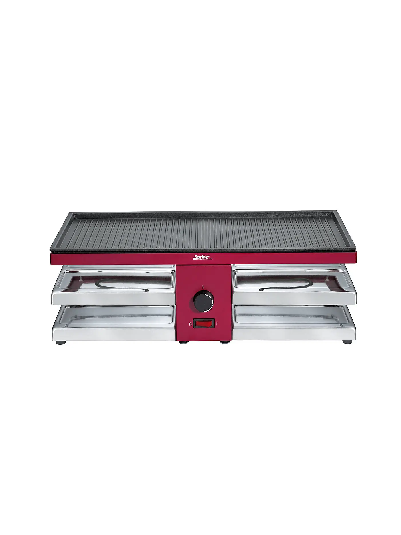 SPRING | Raclette "Fun" mit Alugrillplatte | rot